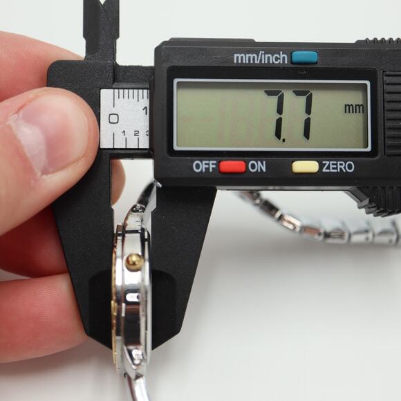 Ladies Anne Klein Watch Two Tone 33mm MOP Dial Silver Tone Bracelet New Battery - Picture 3 of 15